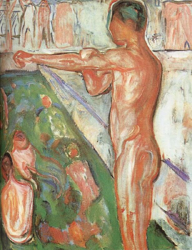 Edvard Munch Bather oil painting picture
